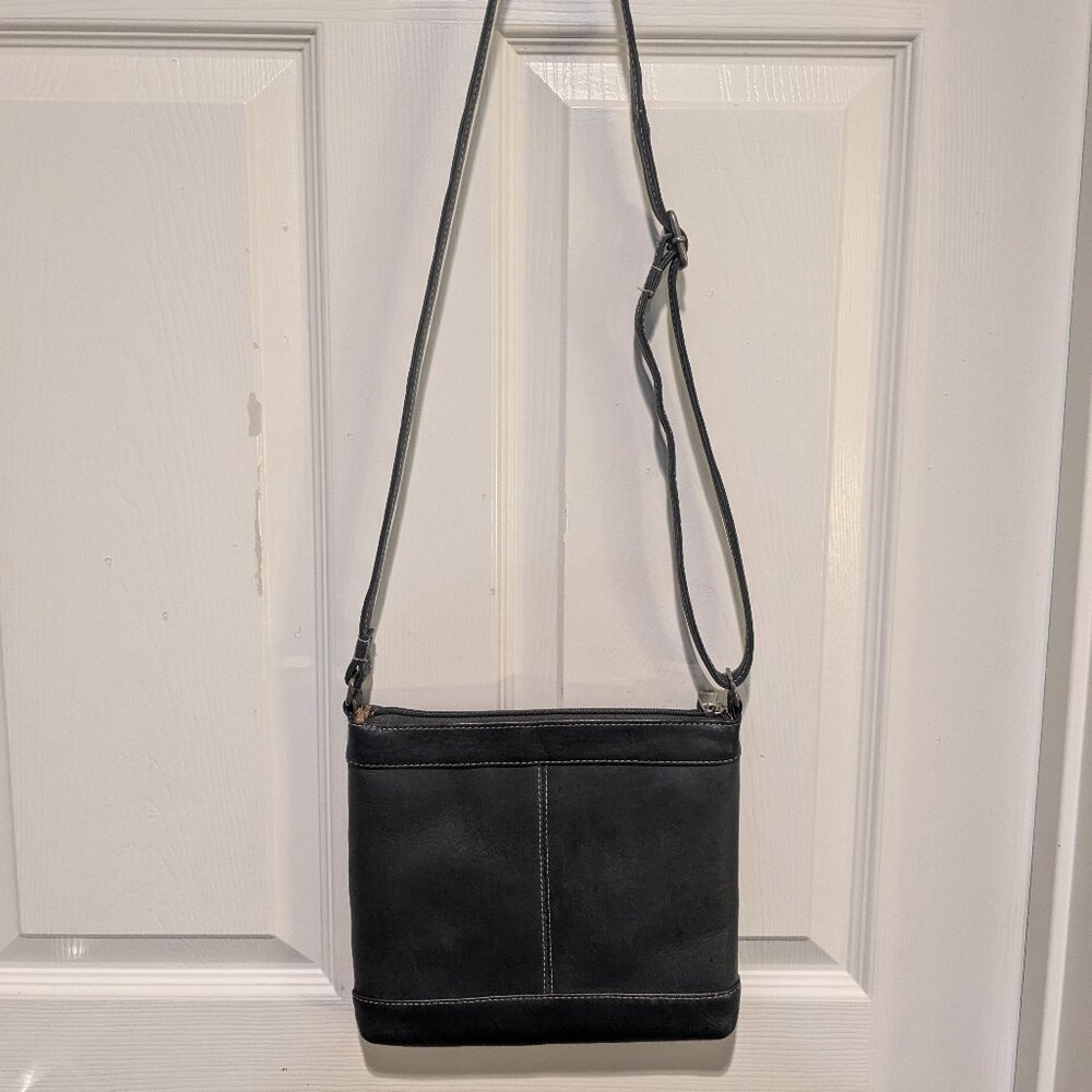 Le Donne Leather Savanna Crossbody Bag, Grey